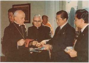 Page 32 In consultation for religious brotherhood cooperation with H.E. Cardinal Sergio Pignedoli at the Secretariat for Non-Chritstians in Vatican City.