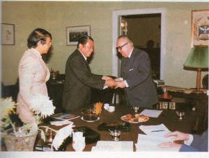 Page59 (3) Meeting and Strengthening peace co-operation through the promotion of an inter-religious brotherhood with Bishop Dr. Karoly Toth, President of the CPC at the Headquarters of the Danubian Church in Budapest, the Hungarian People's Republic.